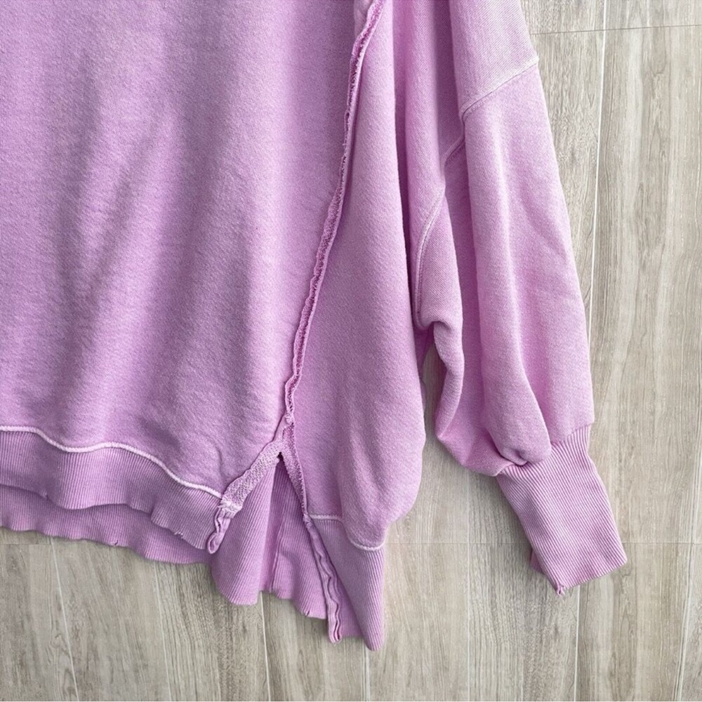 Free People We The Free Camden Sweatshirt in Bubble Tea size S, EUC - Picture 8 of 15
